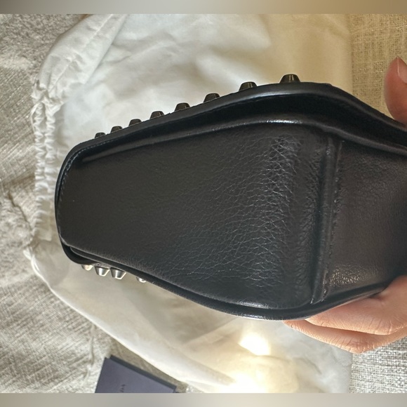 Prada black on black studded two way bag - Picture 7 of 8